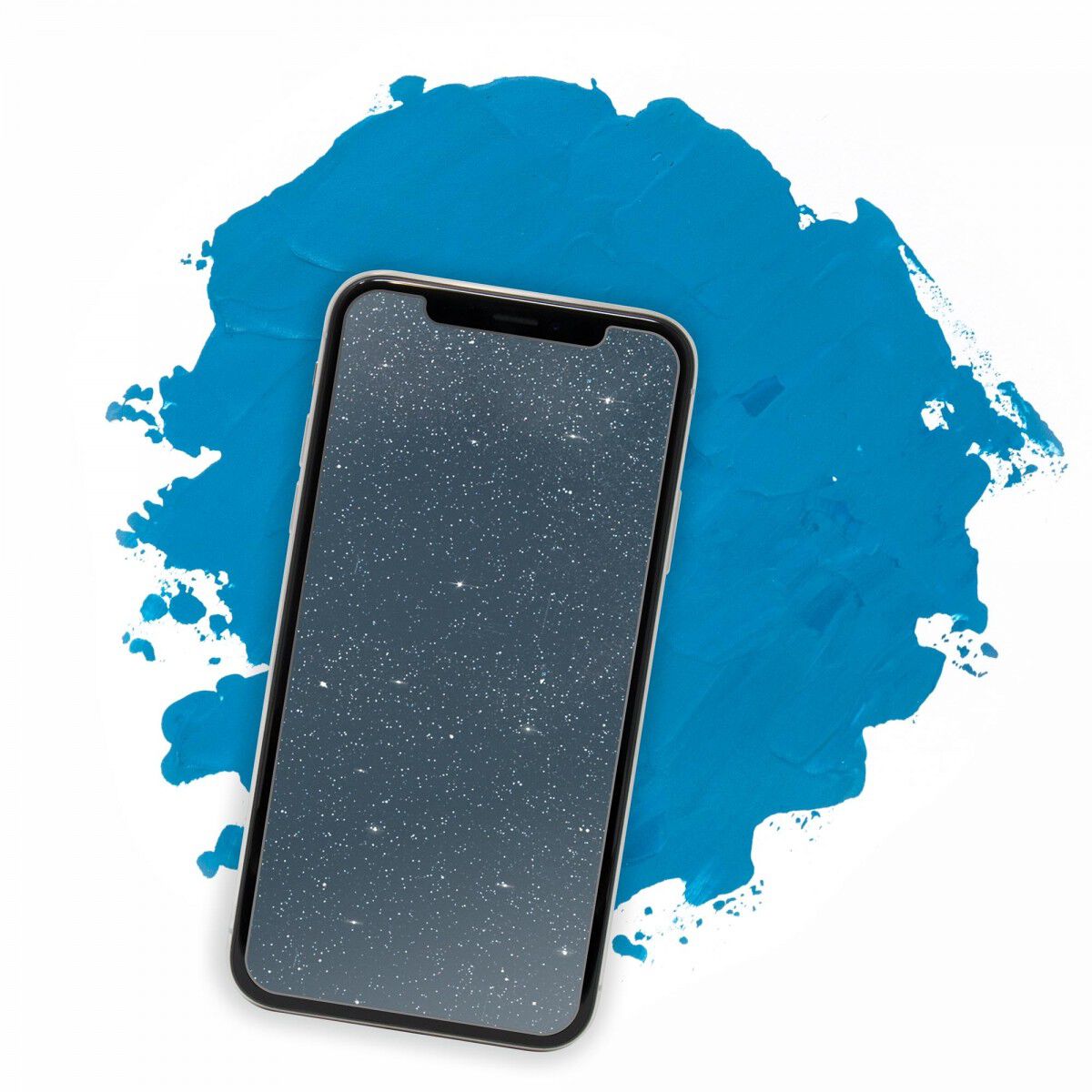 Showtime Glitter Glass (Blue) for Apple iPhone X